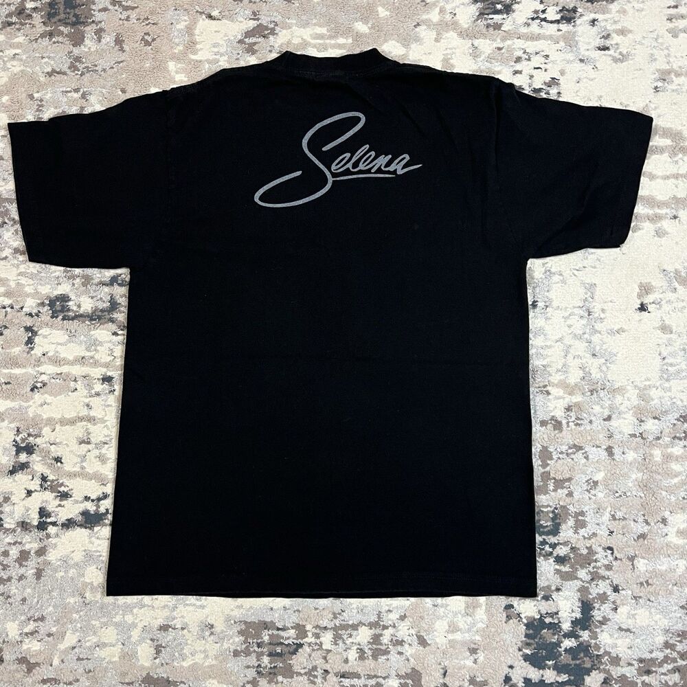 VTG Selena Quintanilla La Reina The Queen Portrait Rap Tejano T Shirt Sz Large - Picture 5 of 9